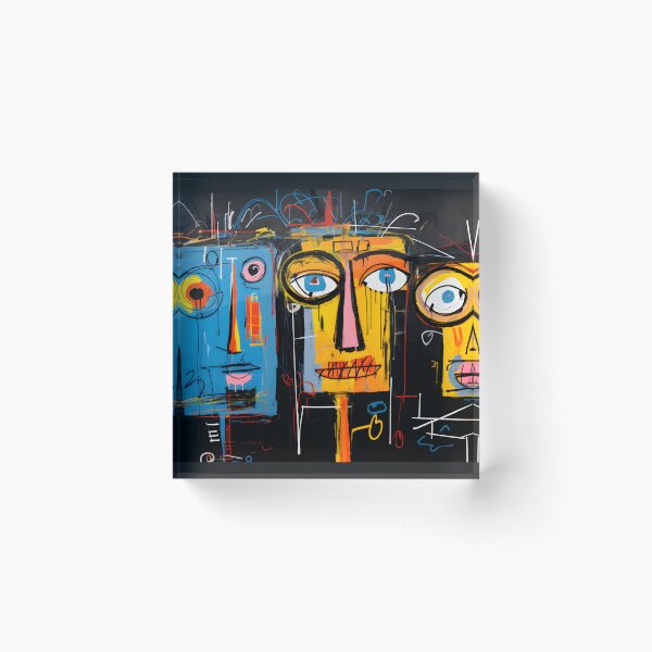 Item preview, Abstract Fusion Trio - Surreal AI Portraits: Blend of Graffiti-Inspired Strokes and Avant-Garde Spirit designed and sold by OlfactoART Studio.