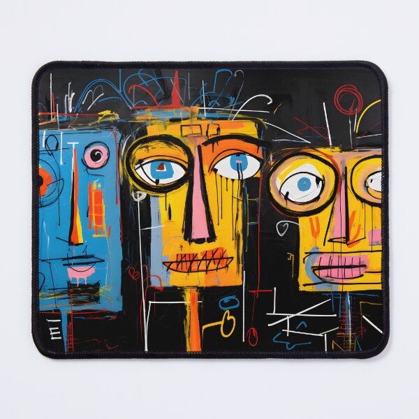 Item preview, Abstract Fusion Trio - Surreal AI Portraits: Blend of Graffiti-Inspired Strokes and Avant-Garde Spirit designed and sold by OlfactoART Studio.