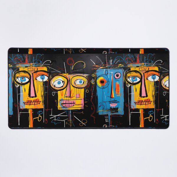 Item preview, Abstract Fusion Trio - Surreal AI Portraits: Blend of Graffiti-Inspired Strokes and Avant-Garde Spirit designed and sold by OlfactoART Studio.