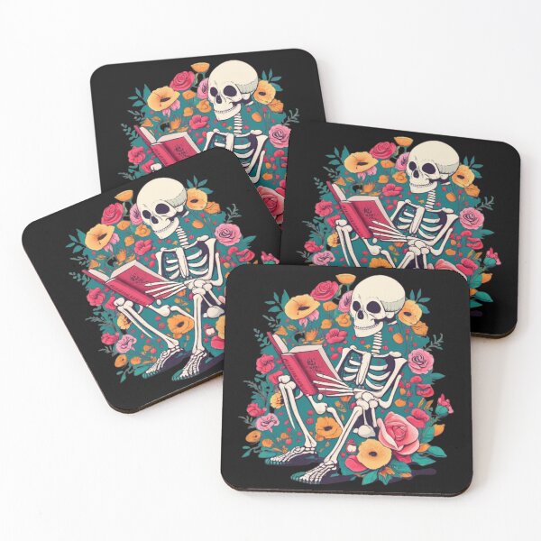 Item preview, Skeleton reading a book designed and sold by TrendyPalette.