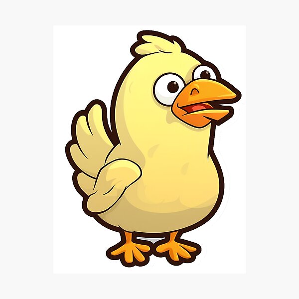 Item preview, Whimsical Wobbler: The Funky Fowl Fiesta Chick designed and sold by Tincanninja.