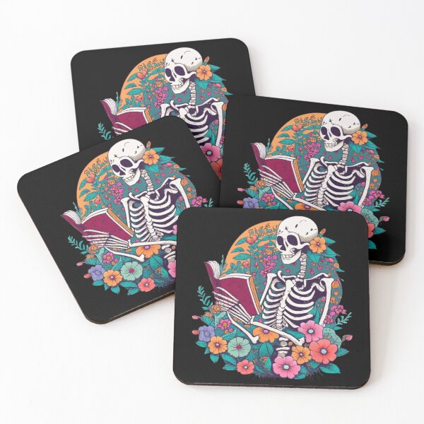 Item preview, Skeleton reading a book designed and sold by TrendyPalette.