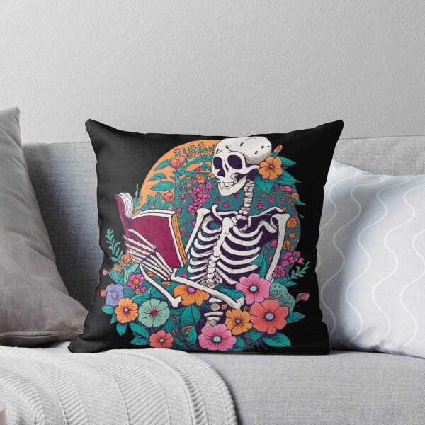 Item preview, Skeleton reading a book designed and sold by TrendyPalette.