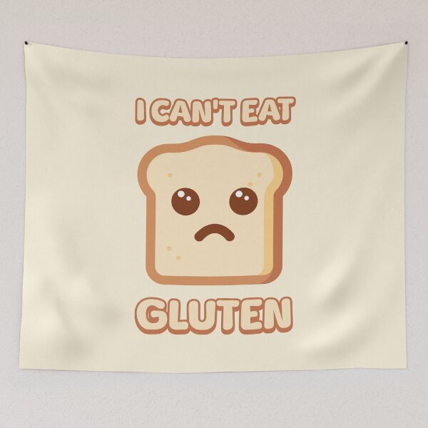Item preview, I Cant Eat Gluten Cute Bread Cartoon designed and sold by PMCreative.