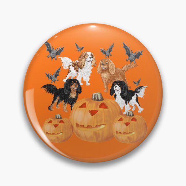 Item preview, Halloween Cavalier King Charles Spaniels designed and sold by barksandsqueaks.