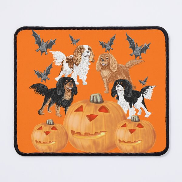 Item preview, Halloween Cavalier King Charles Spaniels designed and sold by barksandsqueaks.