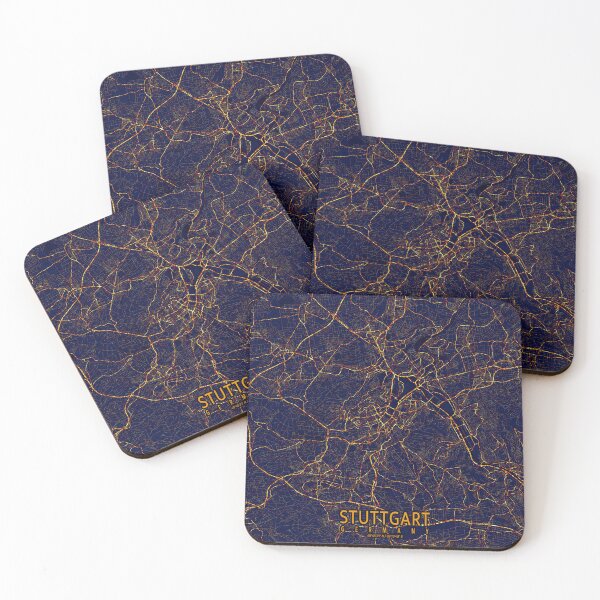 Item preview, Stuttgart, Germany Map - City At Night designed and sold by deMAP.