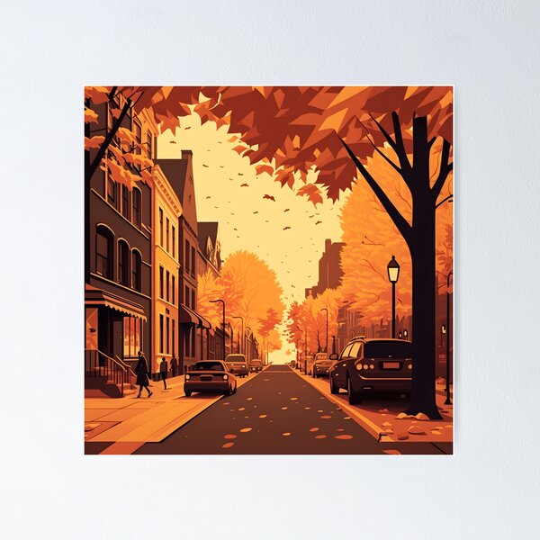 Item preview, Ciudad de las delicias del otoño designed and sold by PrintWearZone.