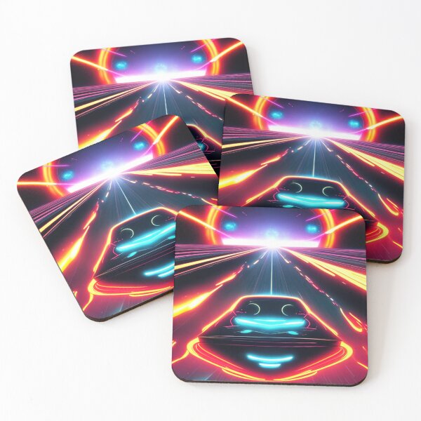 Item preview, Car Synthwave, neon, futurist, kids, game, children, future designed and sold by Cyber Kids.