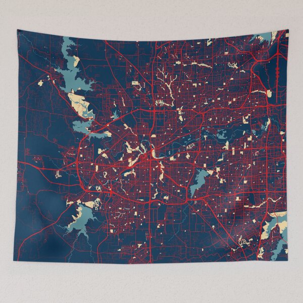 Item preview, Fort Worth City Map of Texas, USA - Hope designed and sold by deMAP.