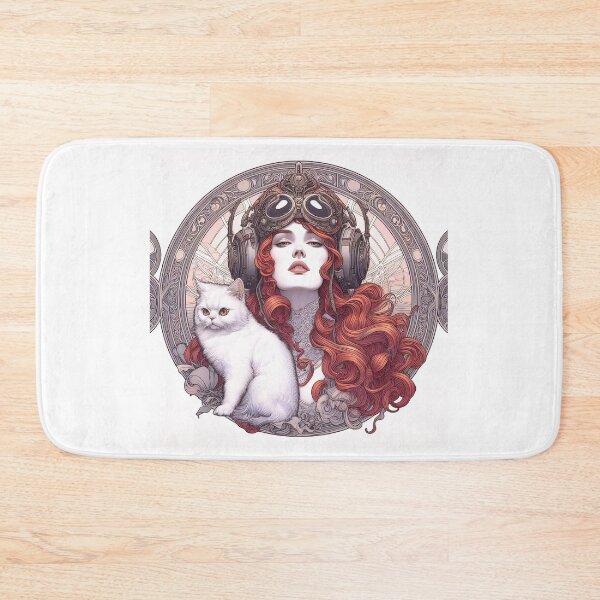 Item preview, Girl and white cat n.13 designed and sold by Carnisch.
