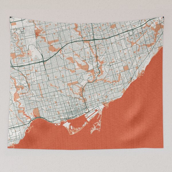 Item preview, Toronto City Map of Ontario, Canada - Bohemian designed and sold by deMAP.