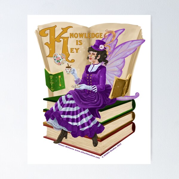Item preview, The Legendary Librarian knows a spell or two designed and sold by SillWillStudios.