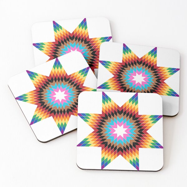 Item preview, Indigiqueer Star Quilt designed and sold by Jamesmpatnaude1.
