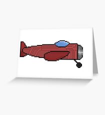 Airplane pixel art Greeting Card