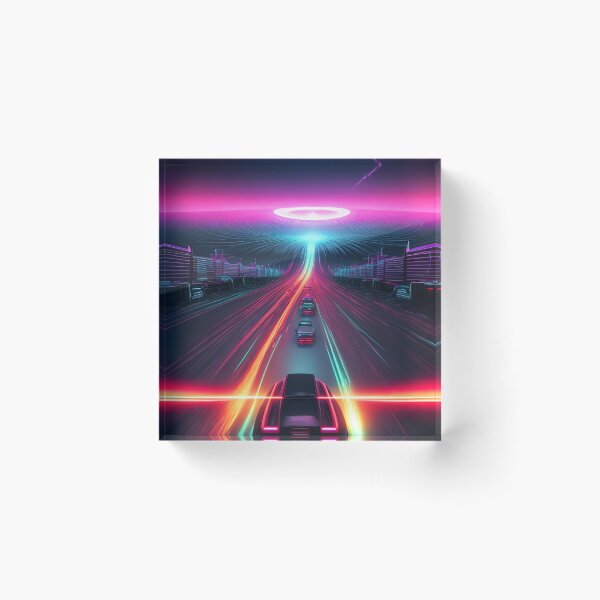 Item preview, Car Synthwave, neon, futurist, kids, game, children, future designed and sold by Cyber Kids.