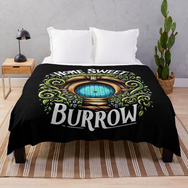 Item preview, Home Sweet Burrow - Blue Halfling Home - Fantasy designed and sold by Fenay Designs.
