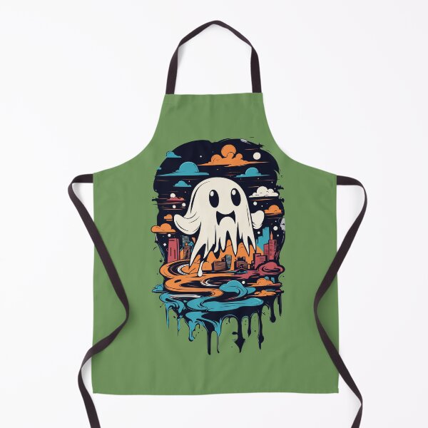 Item preview, Funny Halloween Boo Ghost in The City designed and sold by GENESIS-POD.