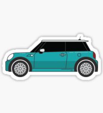 MINI Hardtop Gen2 Caribbean Aqua White Roof Sticker