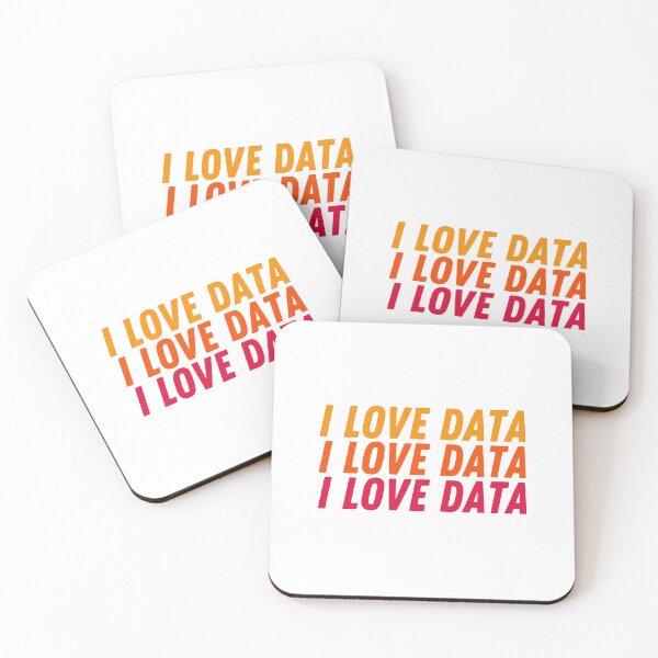 Item preview, I love data! | Data Analyst, Data Scientist, Data Analytics designed and sold by Toad House Pixels.