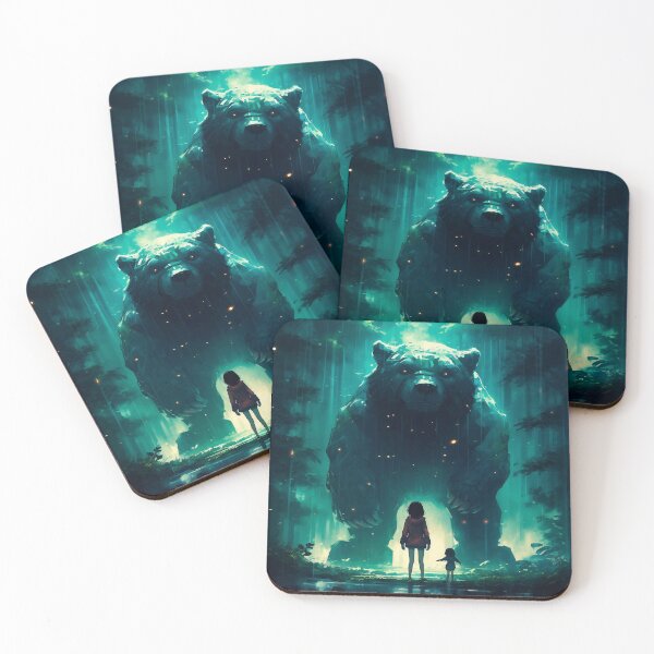 Item preview, Bear in the forest AI art designed and sold by SoullesRaccon.