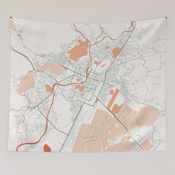 Item preview, Podgorica City Map of Montenegro - Bohemian designed and sold by deMAP.