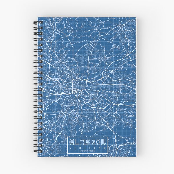 Item preview, Glasgow City Map of Scotland - Blueprint designed and sold by deMAP.