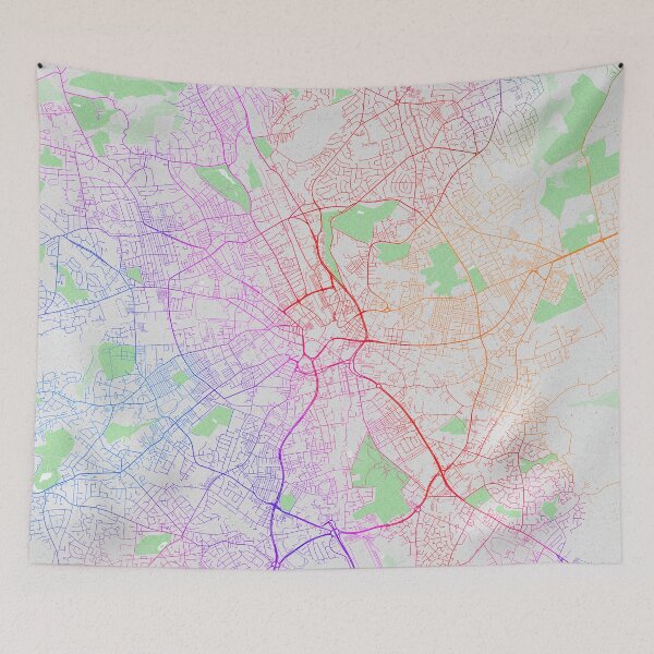Item preview, Bradford City Map of England - Colorful designed and sold by deMAP.