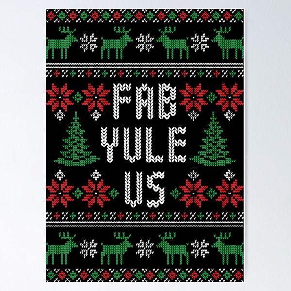 Item preview, Fab Yule Us - Funny Yuletide Ugly Christmas Sweater designed and sold by hadleyfoo.