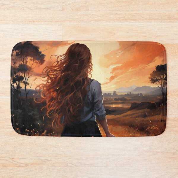 Item preview, Enchanted Echoes: The Ethereal Goddess Proclaiming Love Amidst the Blossoming Wilderness - An Impressionistic Digital Reverie designed and sold by oanaunciuleanu.