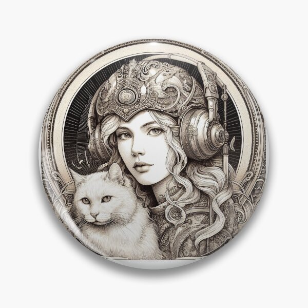 Item preview, Girl and white cat n.14 designed and sold by Carnisch.