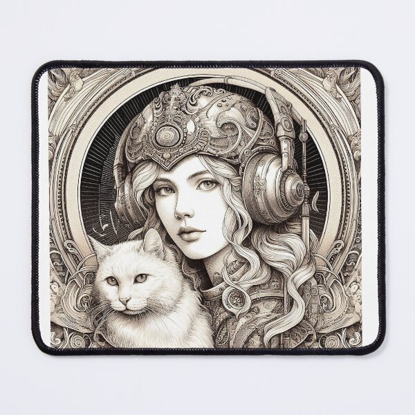 Item preview, Girl and white cat n.14 designed and sold by Carnisch.
