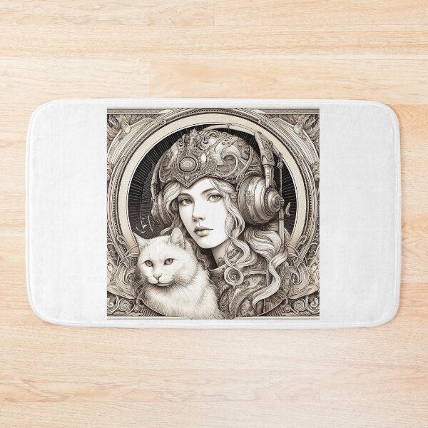 Item preview, Girl and white cat n.14 designed and sold by Carnisch.