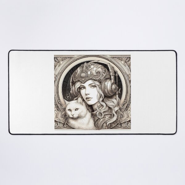 Item preview, Girl and white cat n.14 designed and sold by Carnisch.