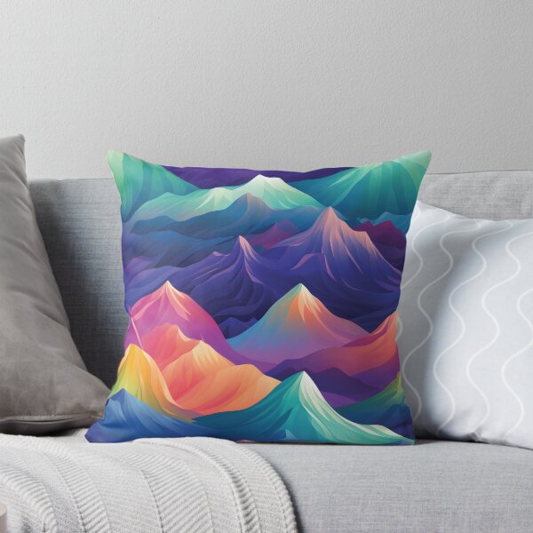 Item preview, Beautiful & Colourful Geometric Mountains designed and sold by hidden-design.