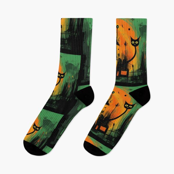 Item preview, Abstract Haunting- Unveiling Mysterious Halloween Houses and Pumpkins designed and sold by OlfactoART Studio.