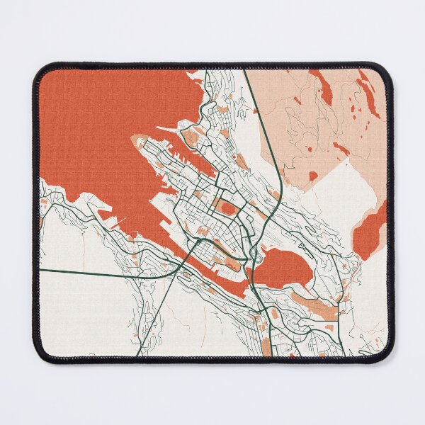 Item preview, Bergen City Map of Vestland, Norway - Bohemian designed and sold by deMAP.