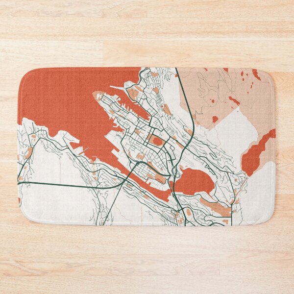 Item preview, Bergen City Map of Vestland, Norway - Bohemian designed and sold by deMAP.