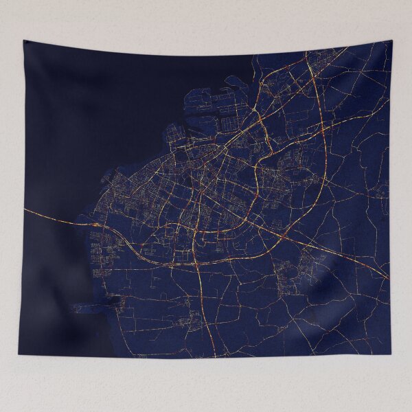 Item preview, Malmo, Sweden Map - City At Night designed and sold by deMAP.