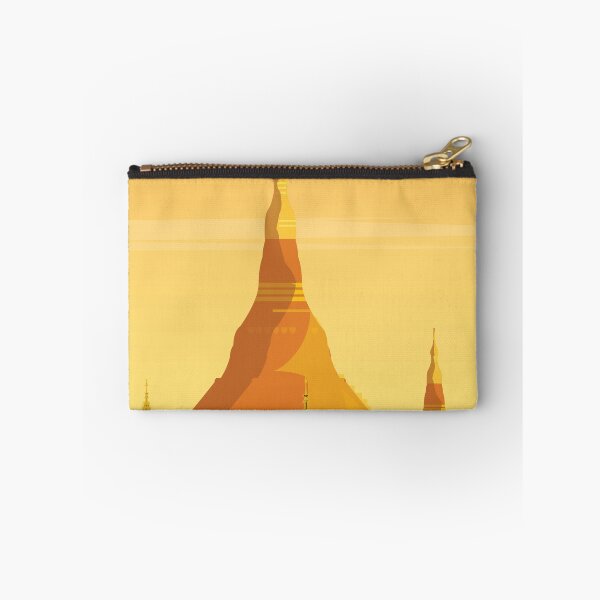 Item preview, Myanmar Yagon  travel poster sunset vintage travel art designed and sold by Arctic frame studio.