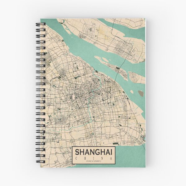 Item preview, Shanghai City Map of China - Vintage designed and sold by deMAP.