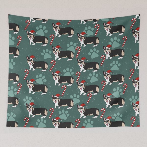 Item preview, Christmas Corgi Pattern designed and sold by KantstandyaC.