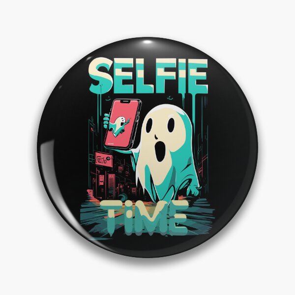 Item preview, Selfie Time Funny Halloween Boo Ghost in The City designed and sold by GENESIS-POD.