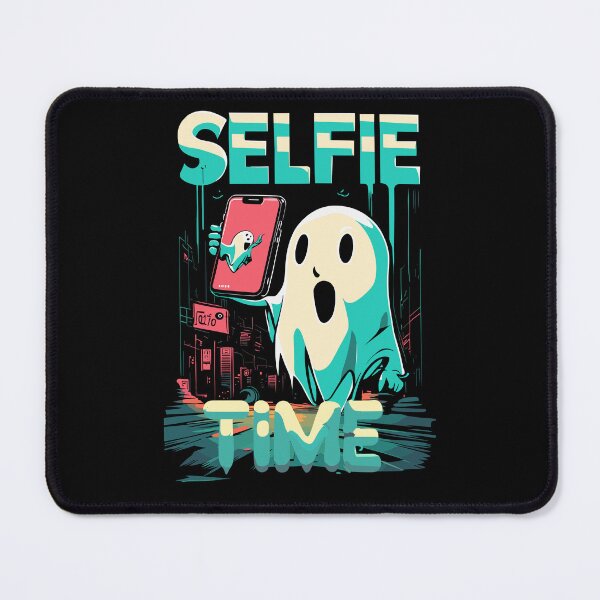 Item preview, Selfie Time Funny Halloween Boo Ghost in The City designed and sold by GENESIS-POD.