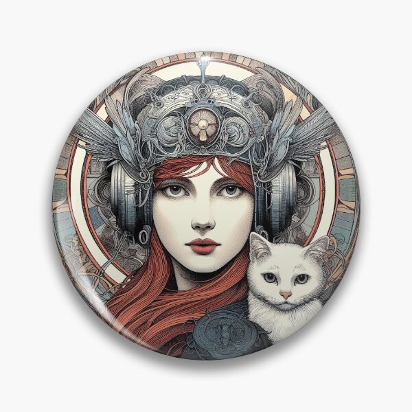 Item preview, Girl and white cat n.15 designed and sold by Carnisch.