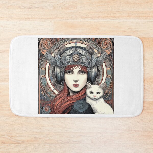 Item preview, Girl and white cat n.15 designed and sold by Carnisch.