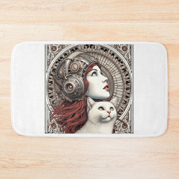 Item preview, Girl and white cat n.16 designed and sold by Carnisch.
