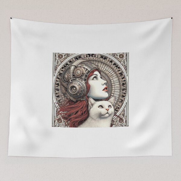 Item preview, Girl and white cat n.16 designed and sold by Carnisch.