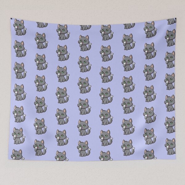 Item preview, Lindo gato gris designed and sold by Ilknur Yavuz.