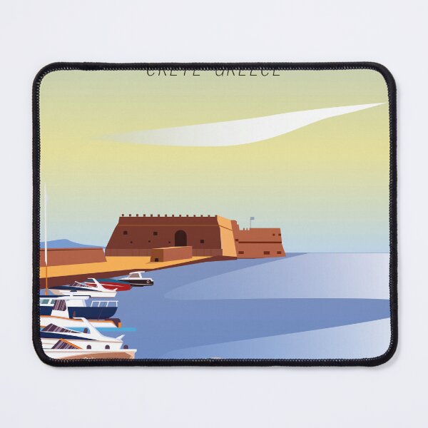 Item preview, Heraklion Create greece vintage travel art travel poster designed and sold by Arctic frame studio.
